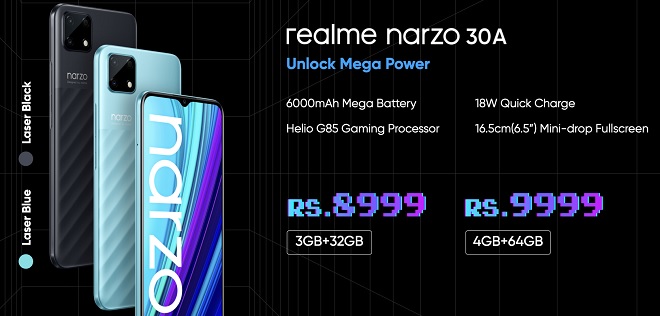 India Desire : Buy Realme Narzo 30A @ Rs 8499 From Flipkart [Flat Rs 500 Off]